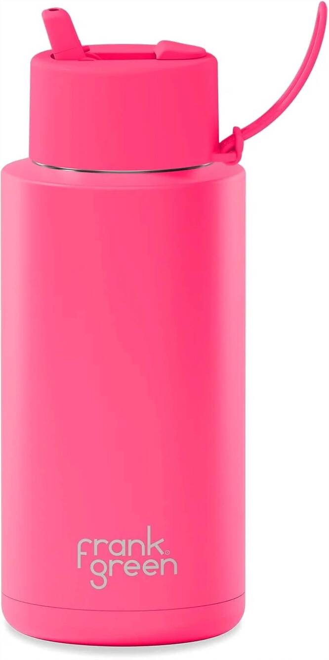 NEW FRANK GREEN insulated water bottles in neon pink